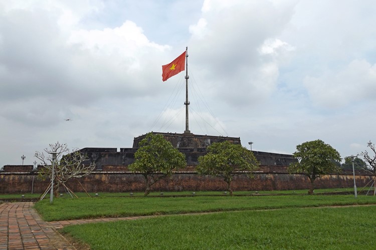 De entree van het Keizerlijk Paleis van Hué, Vietnam